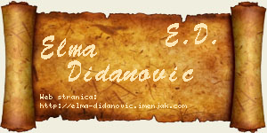 Elma Didanović vizit kartica